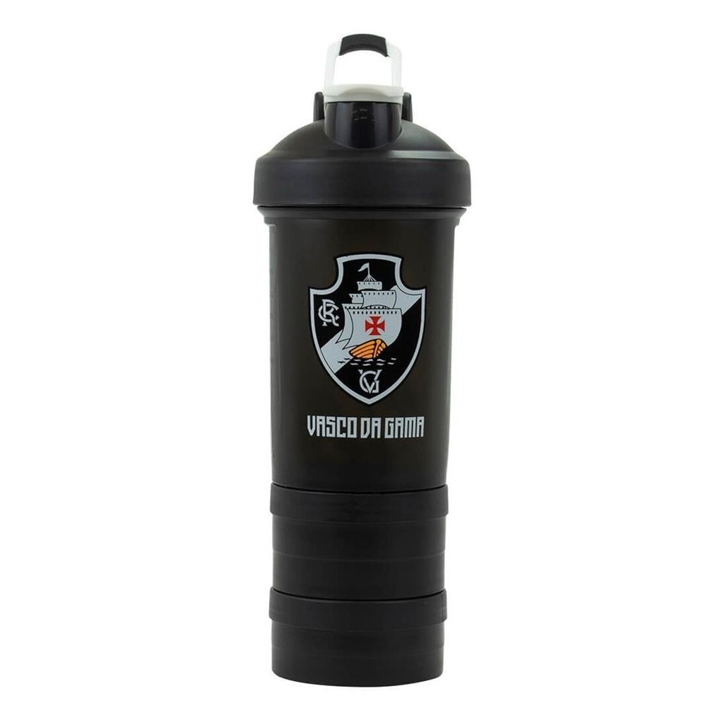 Garrafa Shakeira Mola 2 Compartimentos 500ml - Vasco