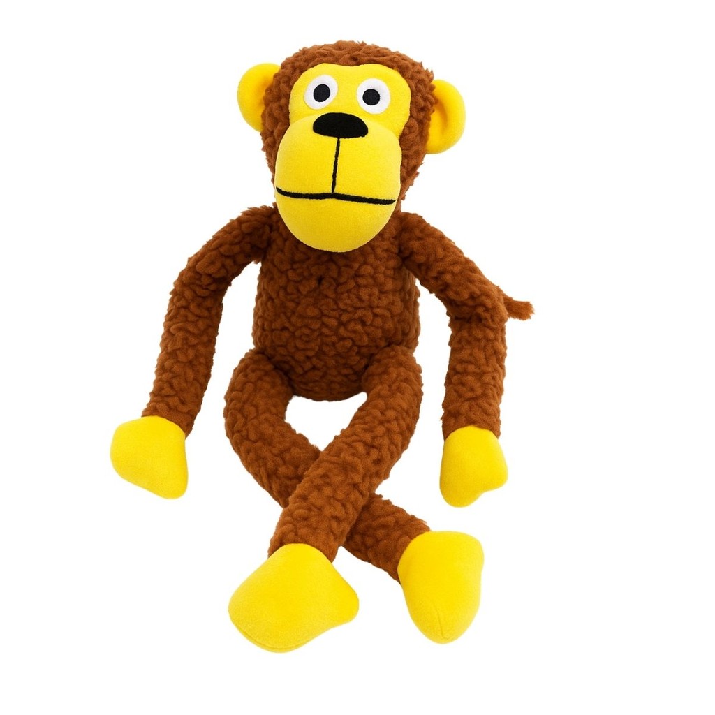 Brinquedo de Cachorro Macaco de Pelúcia Mordedor Pet Grande com Apito Som Interativo Olho Bordado em Oferta na Shopee