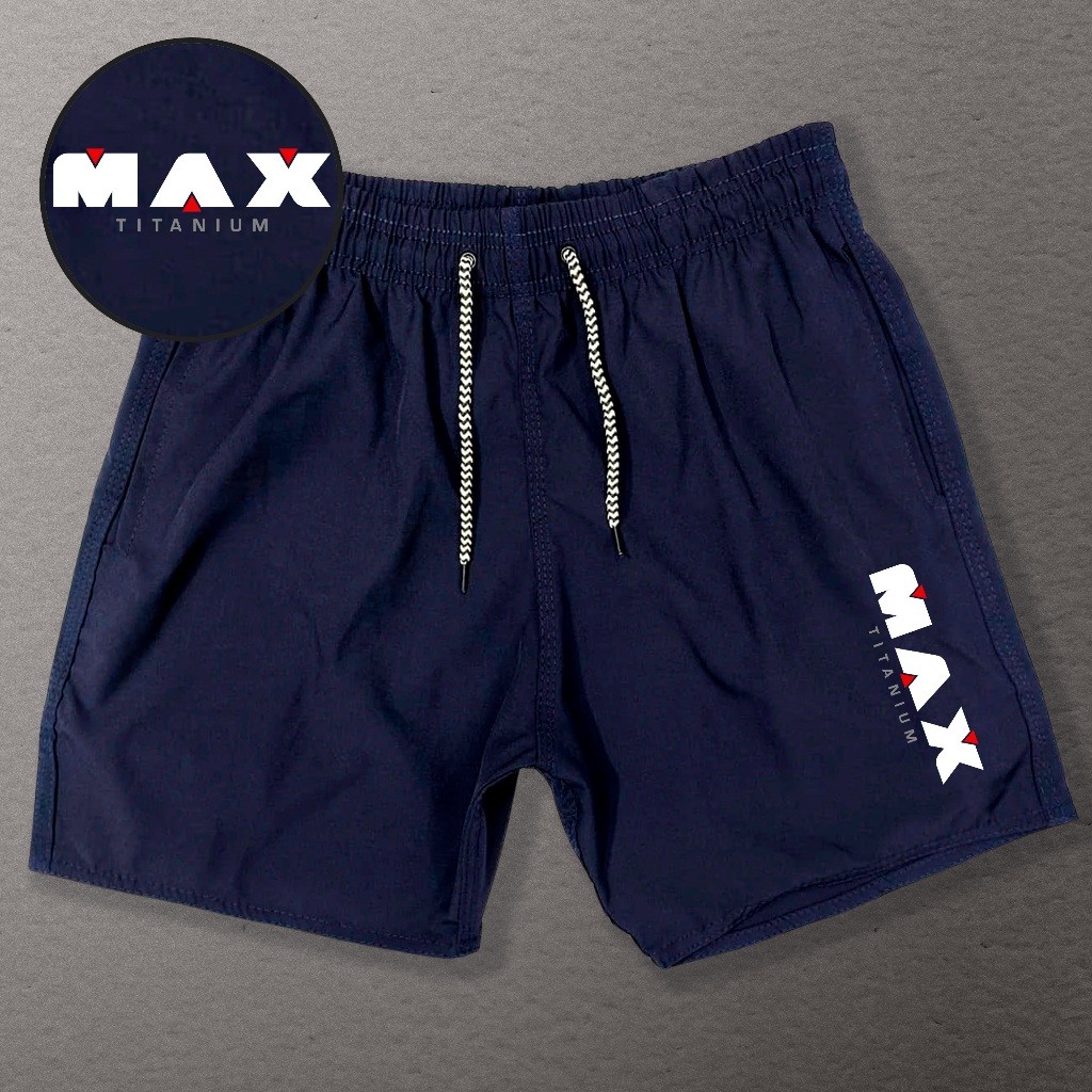 Bermuda Esportiva de Elastano Masculina - MAX 01 - Academia Corrida Skate Basquete Otaku