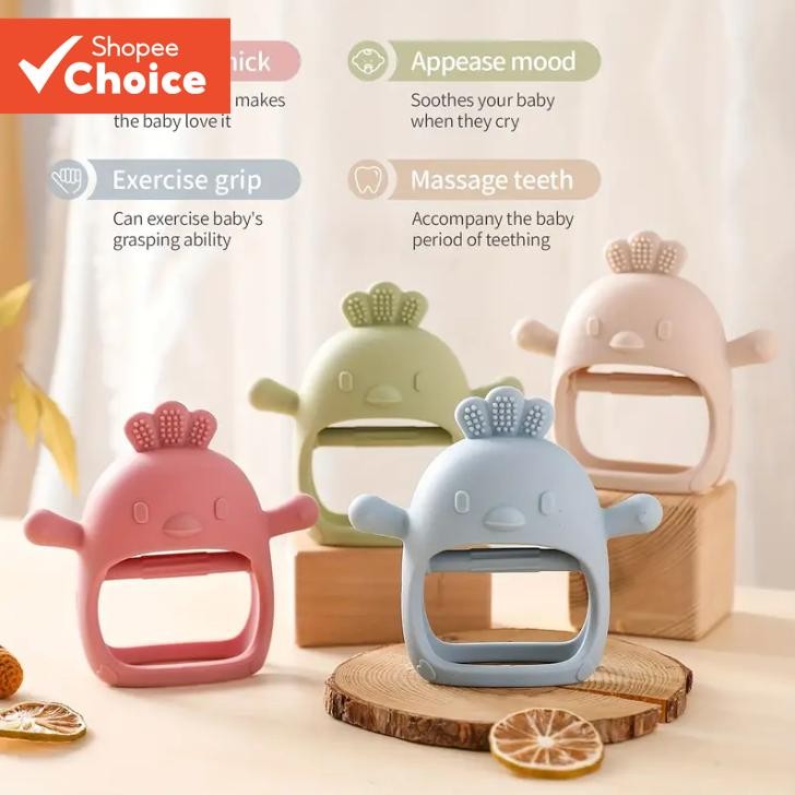 Brinquedos De silicone Para Dentição Bebês Com Mais De 3 Meses , Mordedor De Pulso À Prova...