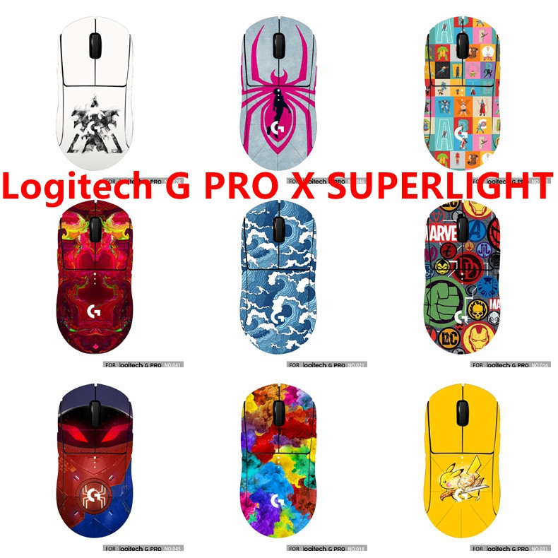 Adesivo De Pele De 29 Cores Compatível Com Logitech G Pro X Superlight Mouses Decalque De Vinil Película Protetora