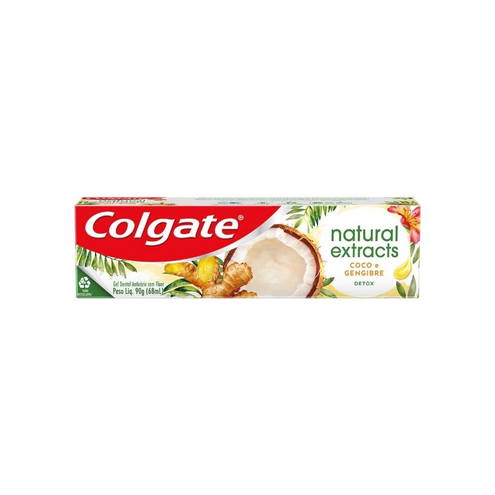 Creme Dental Colgate Natural Extracts Detox 90G em Oferta na Shopee