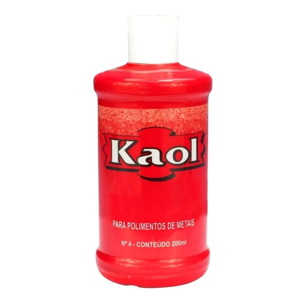 KAOL POLIDOR PARA METAIS, PRATA E OURO 200ML