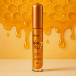 Gloss Lip Oil Mel Honey Kiss Dapop – Hidratação, Brilho Natural e Efeito Suave nos Lábios
