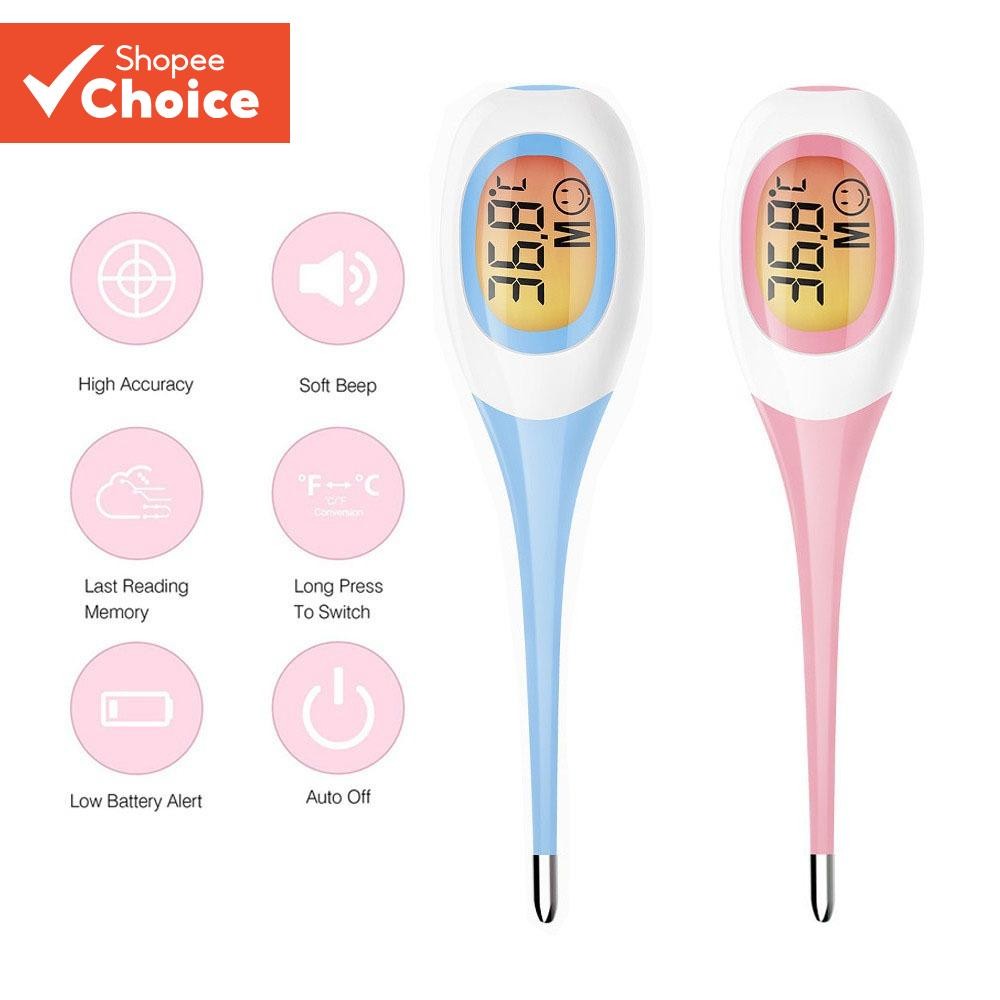 Termômetro Digital De Medição Rápida De 8 Segundos Para Adultos E Crianças , Cabeça Macia , Axilas Orais ° F/C