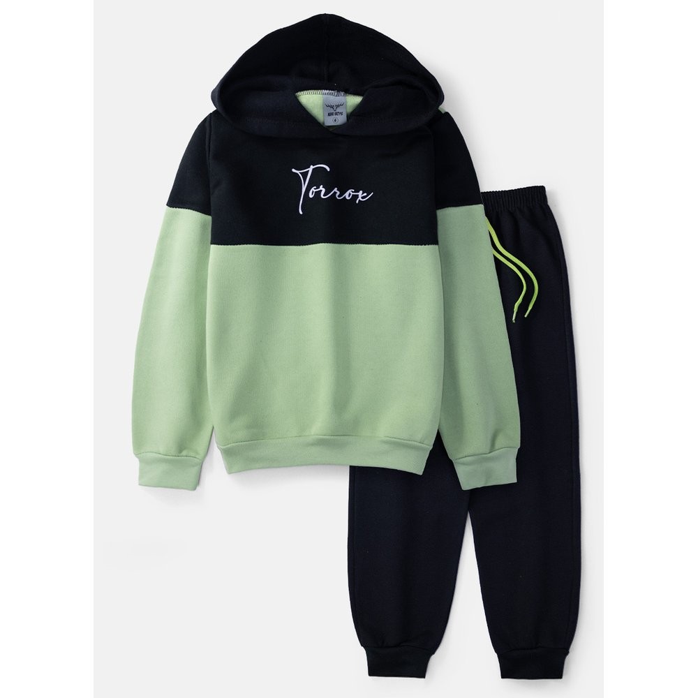 Conjunto Infantil Masculino Moletom Torrox Verde 0693 - Keki Boys