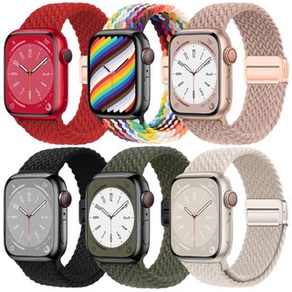 Pulseira Nailon Para Relógio Apple Watch 49 46 45 44 42 41 40mm IWatch Series 12 11 10 9 8 7 SE 6 SE Ultra 4 3 2