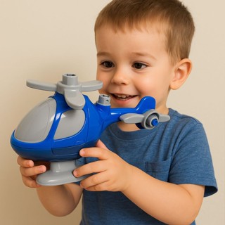 Brinquedo Menino Caminhão e Helicóptero Usual Brinquedos Caminhão Carroceria + Helicóptero em Oferta na Shopee