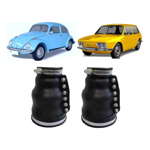 Kit Coifa Semi Eixo Kombi Fusca Brasilia Variant Aberta Par