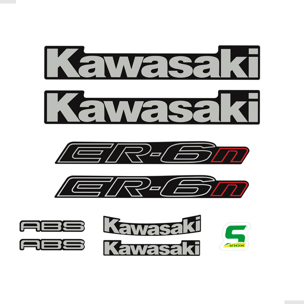 Adesivos Para Moto Kawasaki Er-6n 2014 Cor Padrão - Genérico em Oferta na Shopee