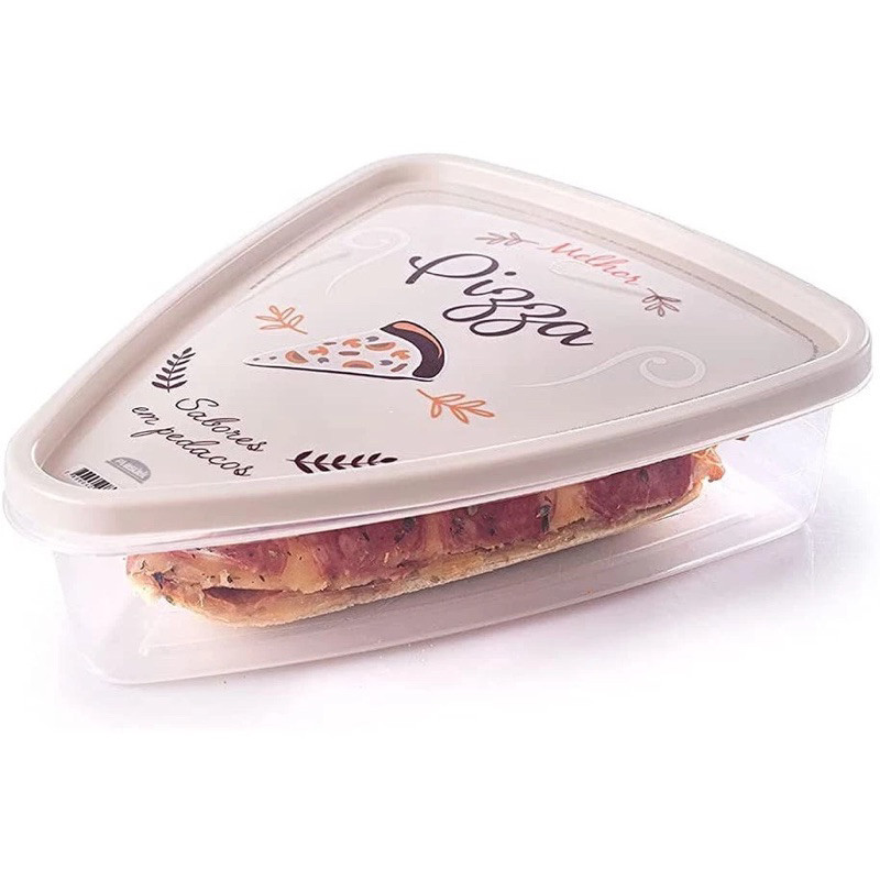 Pote Porta Fatia de Pizza Decora Plasutil — imagem 2 de 2