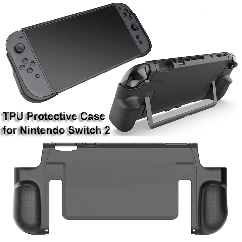 Novo Tampa de Pegada de TPU para Nintendo Switch 2 - Capa Protetora à Prova de Choque e Case Totalmente Protetora.