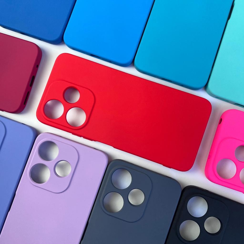 Capa Case Capinha Xiaomi Redmi 13/Poco M6 (4G) Silicone Aveludada Colorida Proteção de Câmera Premium