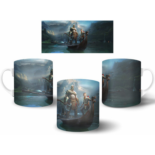 Caneca Cerâmica Game God Of War Ragnarok Ps5 Gow