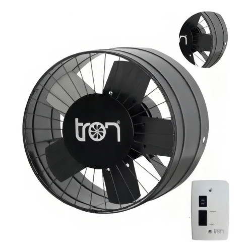 Ventilador Exaustor Axial Tron Industrial Comercial 300mm 130w 110v 220v Bivolt Grafite