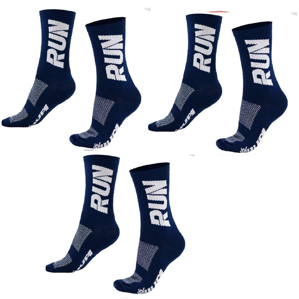 Kit 3 Pares Meias de Corrida Hupi Run Cano Médio, Tamanho 36-42 Conforto e Performance Várias Cores em Oferta na Shopee