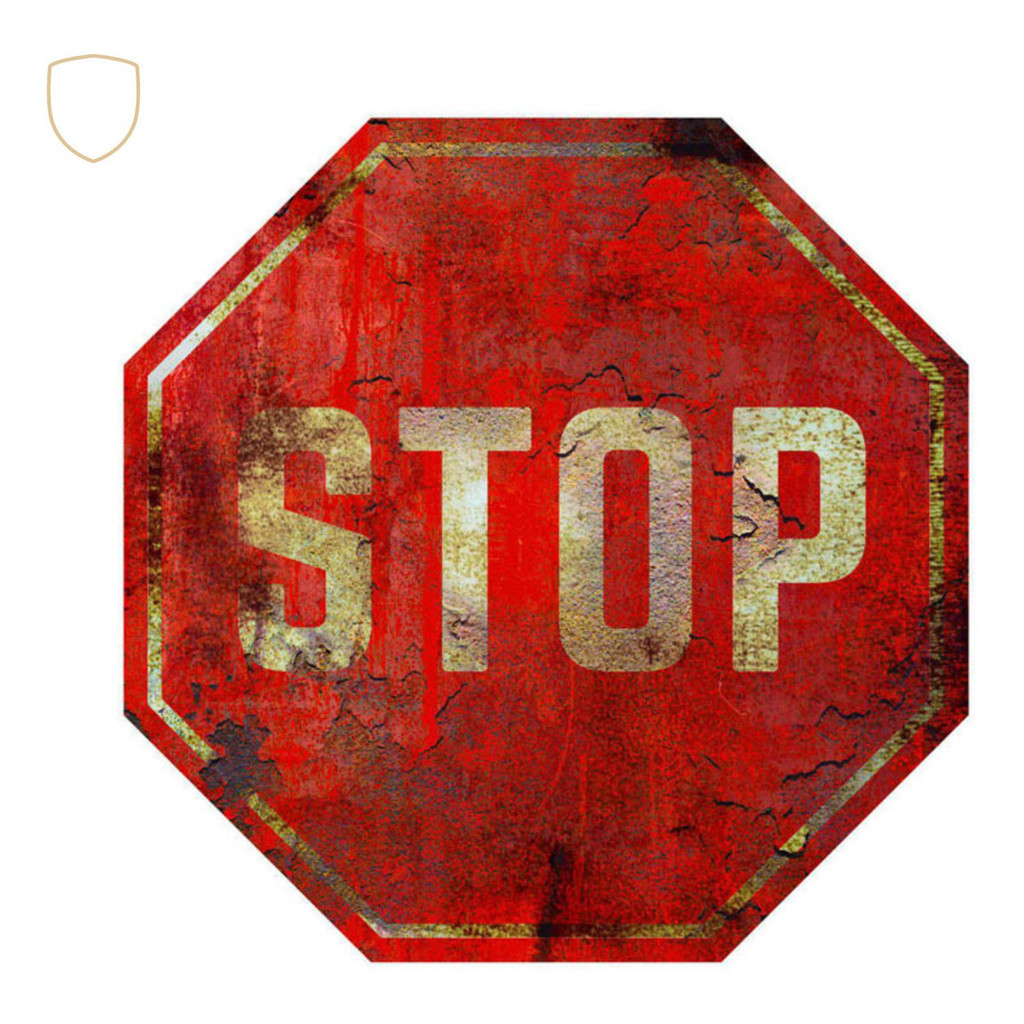 Placa Decorativa Stop Old – Sinal Trânsito Retrô em MDF p/ Garagem e Oficina