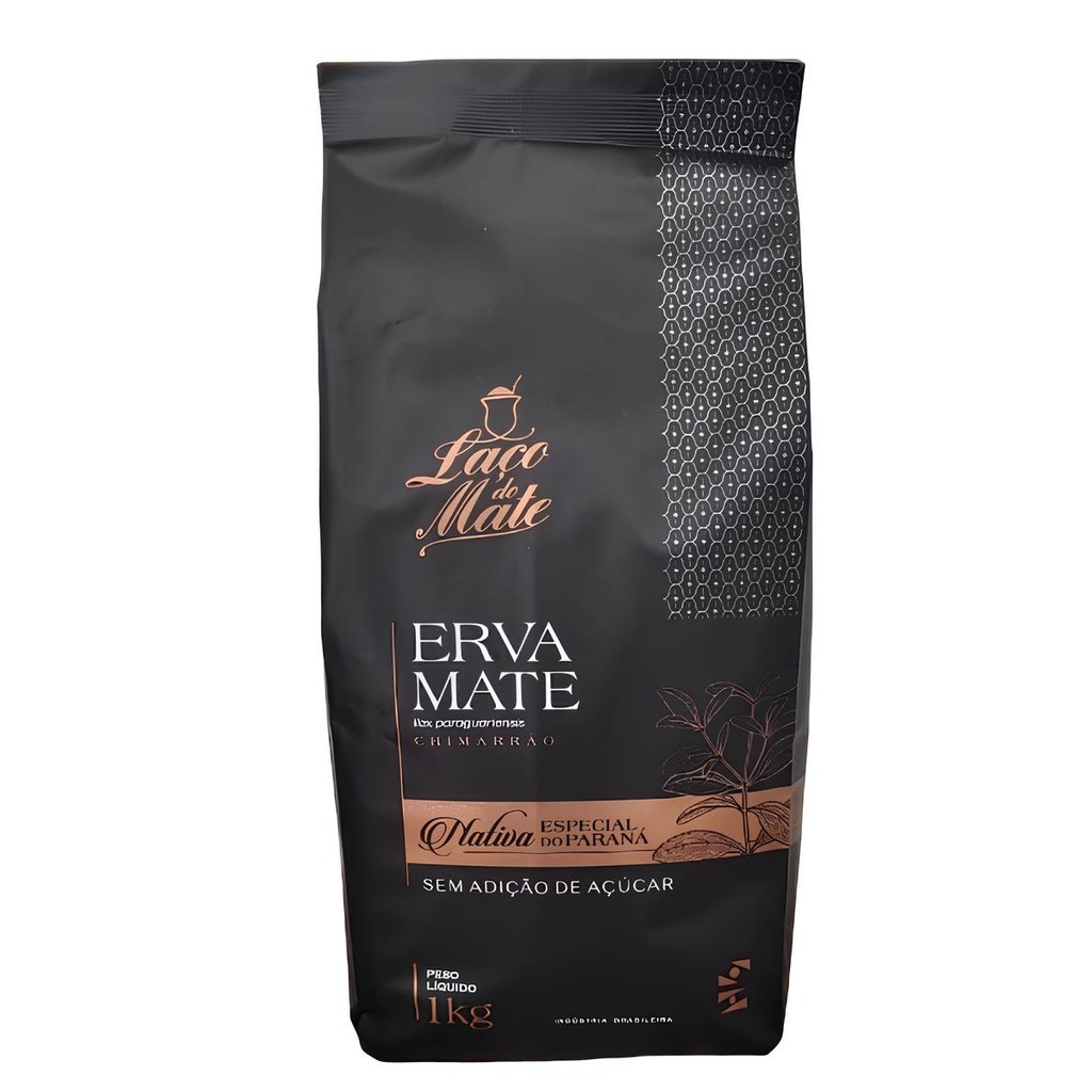 Erva Mate Chimarrão LAÇO DO MATE baixo teor cafeína 1kg em Oferta na Shopee