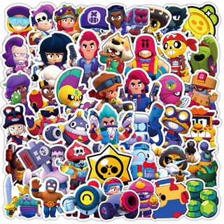 50 Pçs/Lote Brawl Stars À Prova D'água Não Repetindo Adesivos Decoração De Festa Favor Infantil em Oferta na Shopee