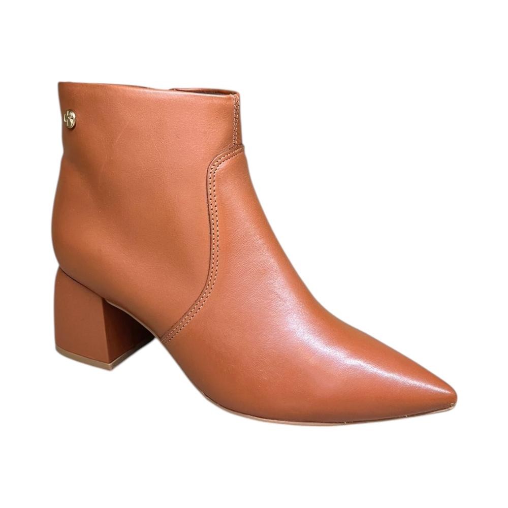 BOTA FEMININA BOTTERO CANO CURTO COURO SALTO ENCAPADO ORIGINAL