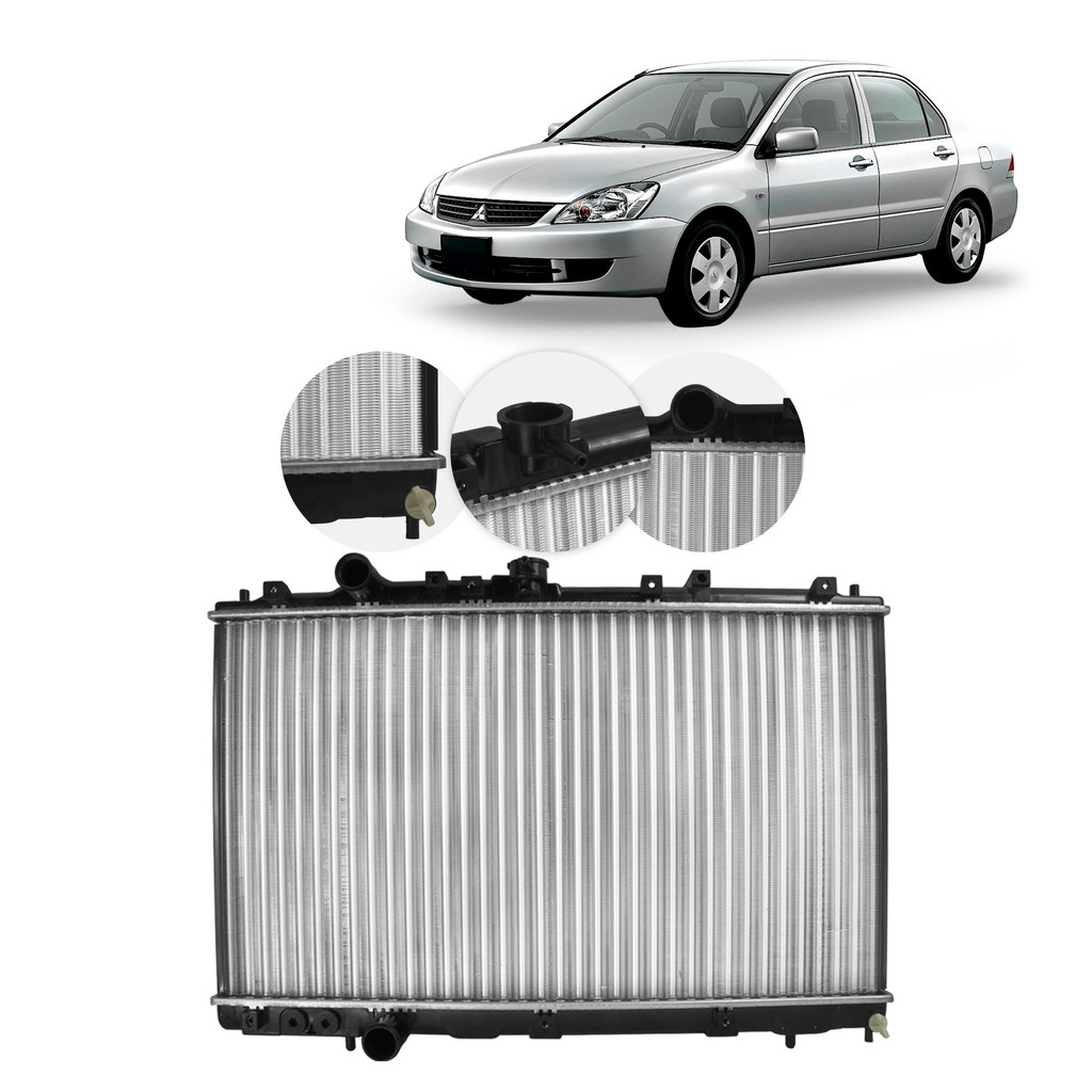 Radiador de Água Mitsubishi Colt Lancer GLX 1.6 1995 A 2003  MR204591