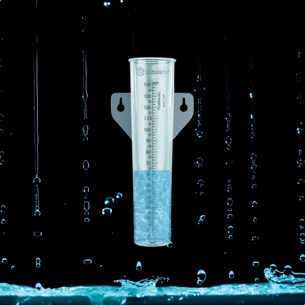 Pluviômetro Plastico Escala 0 A 140 Mm Medidor Chuva