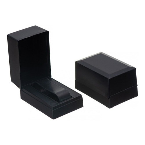 Kit 20 Estojo Caixinhas Porta Relógio Preto com Suporte Interno e Tampa Plástico Estojo para Relógios