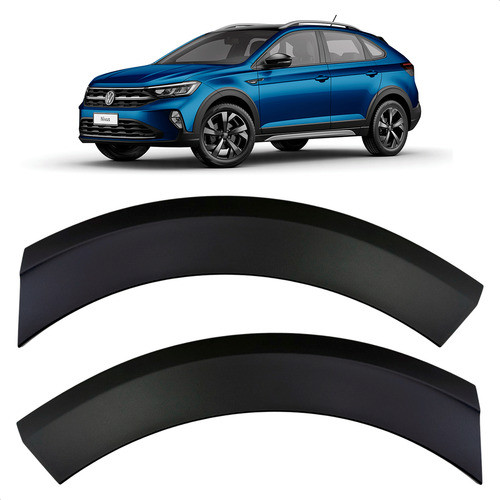 Par Moldura Acabamento Parachoque Diant. Nivus Original Vw