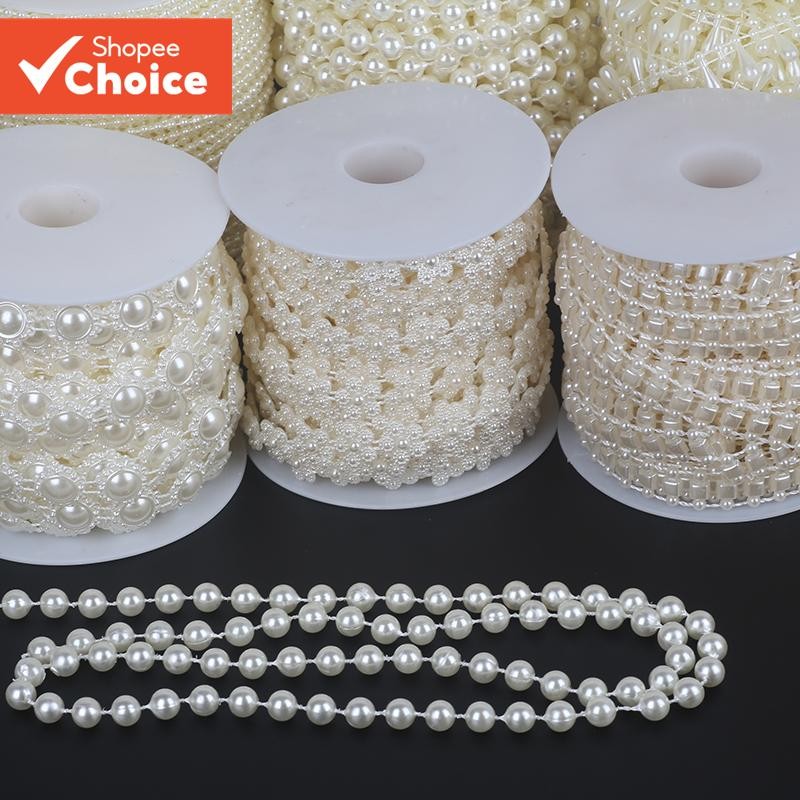 2-10 metros ABS Imitação Pérolas Corrente Garland para Decoração de Festa de Casamento e Noivas