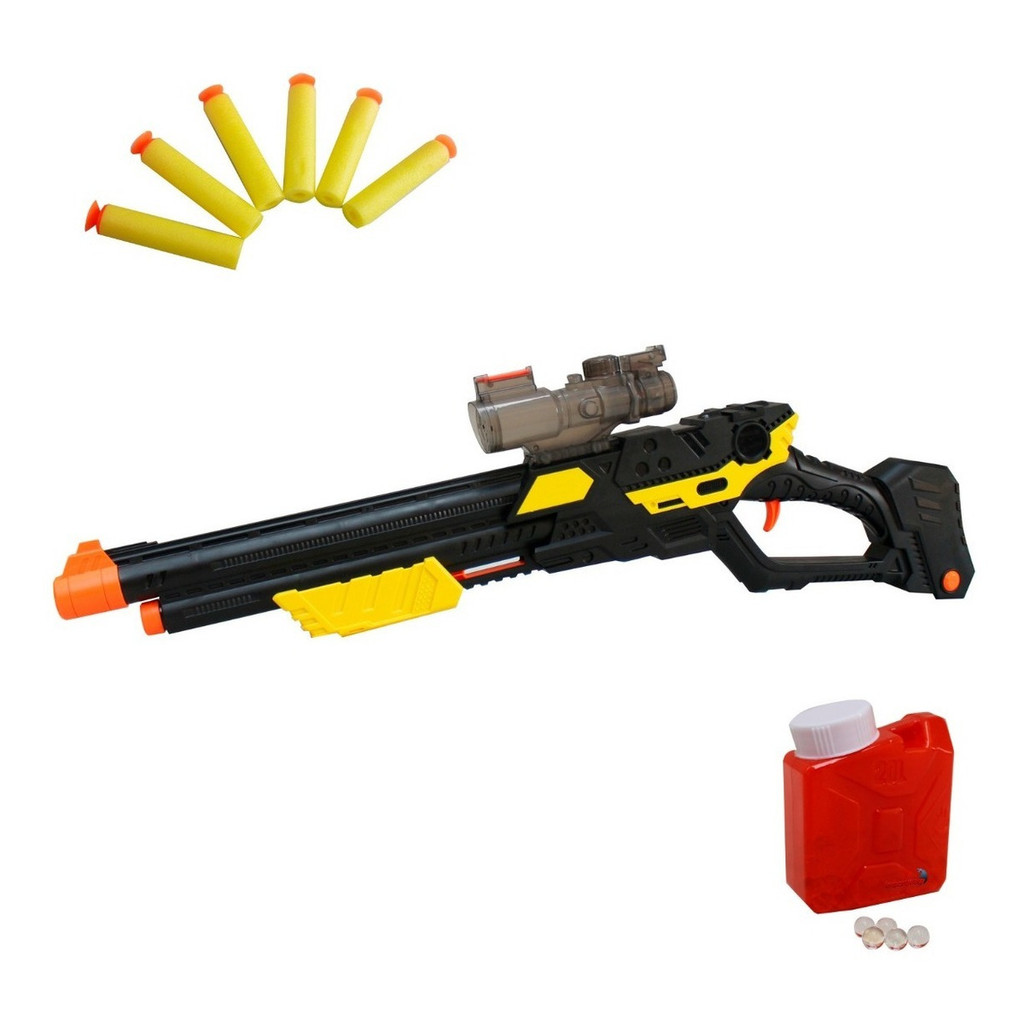 ARMINHA DE BRINQUEDO RIFLE LANÇA DARDO E LANÇA BOLINHAS DE GEL - BW142 em Oferta na Shopee