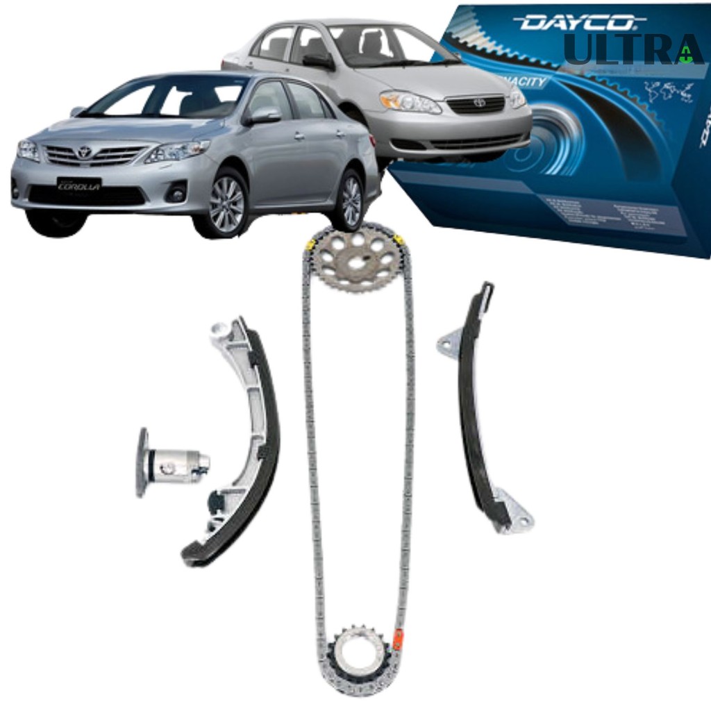 Kit Corrente Comando Distribuição Toyota Corolla 1.6 / 1.8 16V - 2003 a 2010 (Dayco KTC1044)