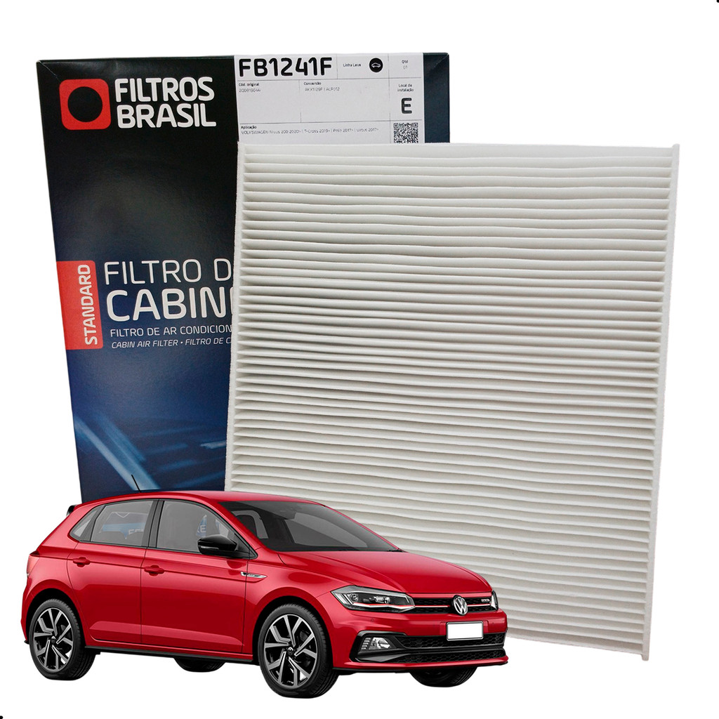 Filtro Ar Condicionado Cabine Vw Nivus Virtus Polo T-Cross Tsi Mpi Msi Gts Turbo Flex 1.0 1.6 em Oferta na Shopee