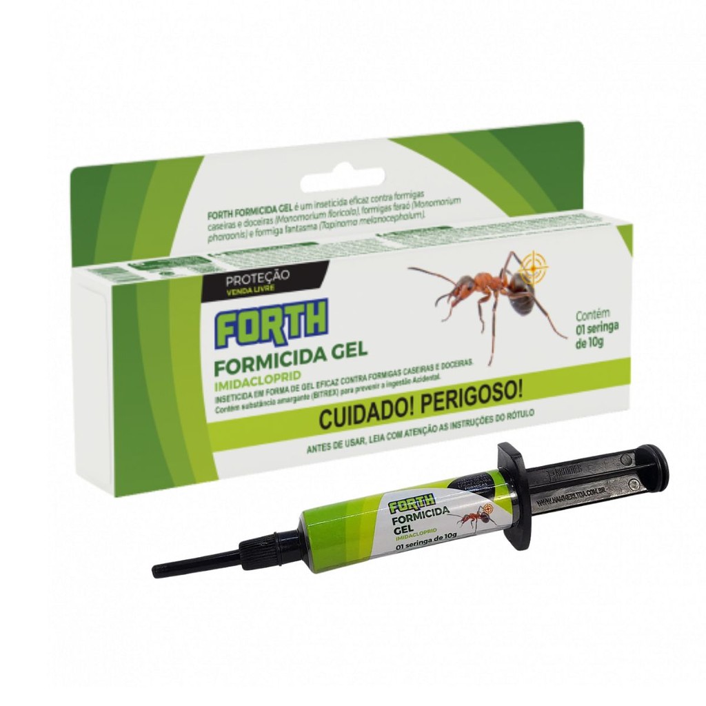Forth Formicida Gel Seringa 10g Mata Formiga Com Trava em Oferta na Shopee