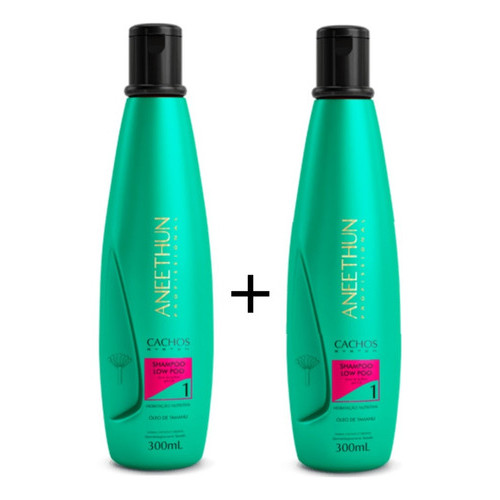 Kit Aneethun 2 Shampoos Cachos System Low Poo 300ml