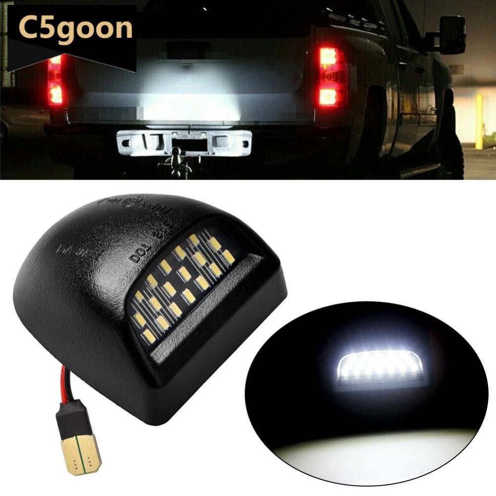 C5GOON Carro LED Luz Da Placa De Licença Alto Brilho Lâmpada Identificação Para Silverado 12V 6500K C5D2