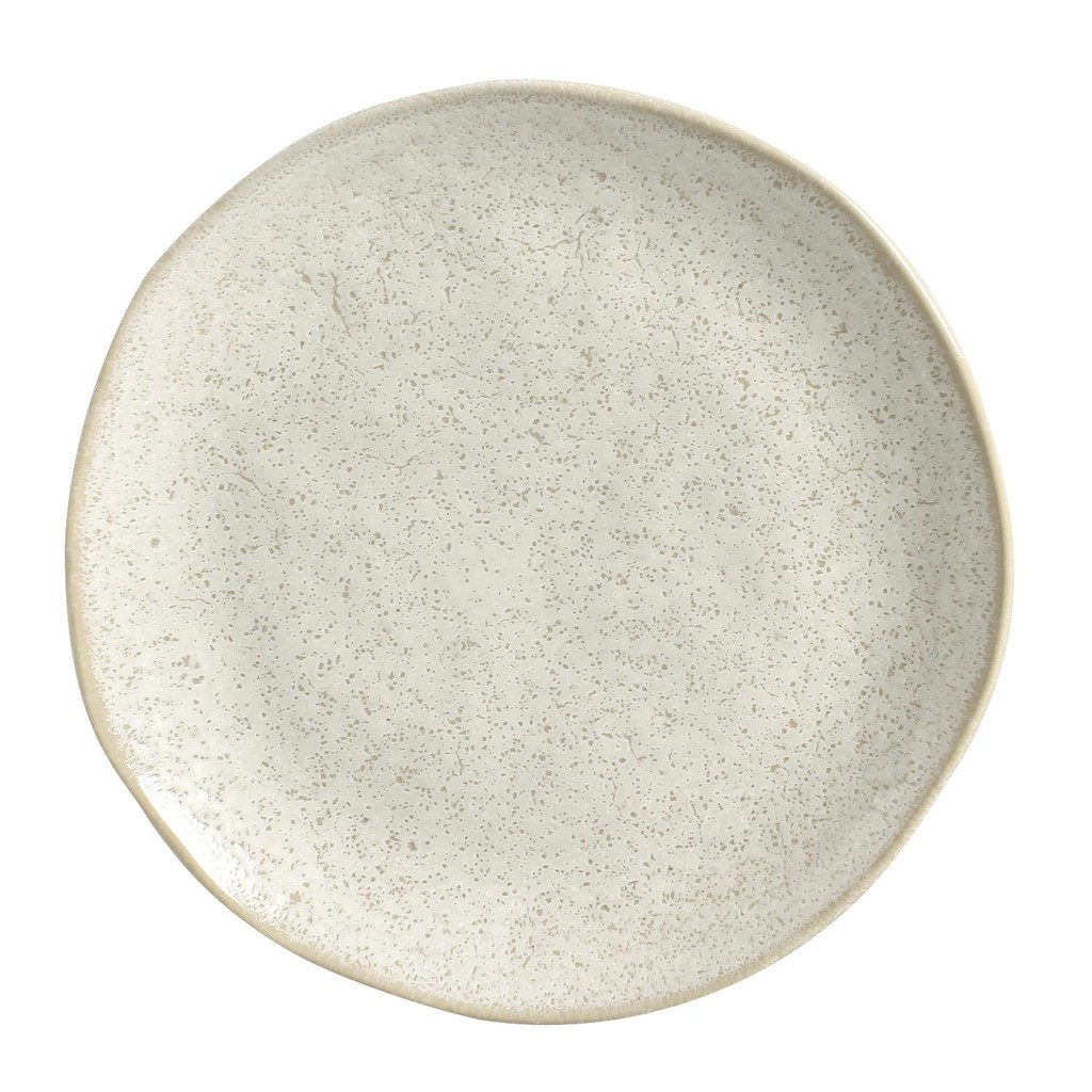 Conjunto com 6 Pratos Raso Orgânico Vanilla Ø26,5cm