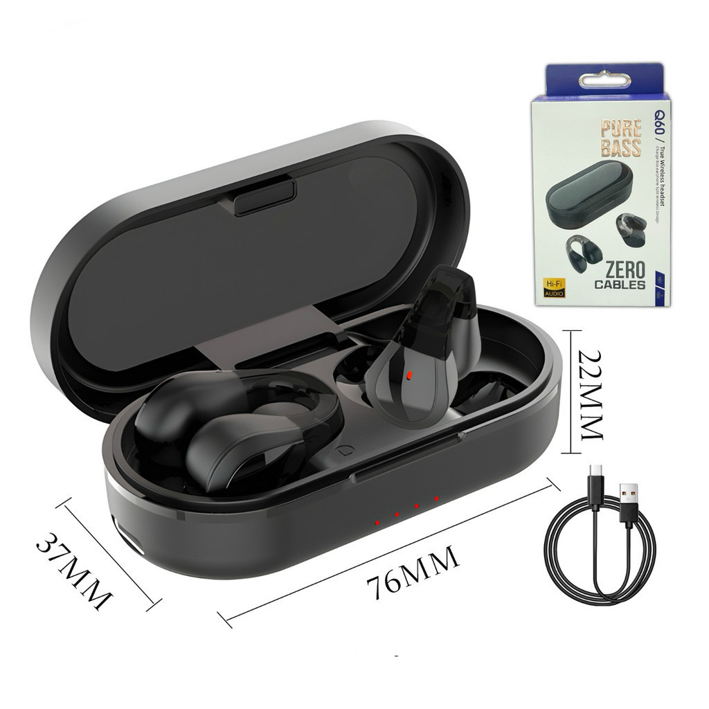 Fone Estilo Osso Conduction Style True Wireless Bluetooth Earbuds Clip Earphone  Sports