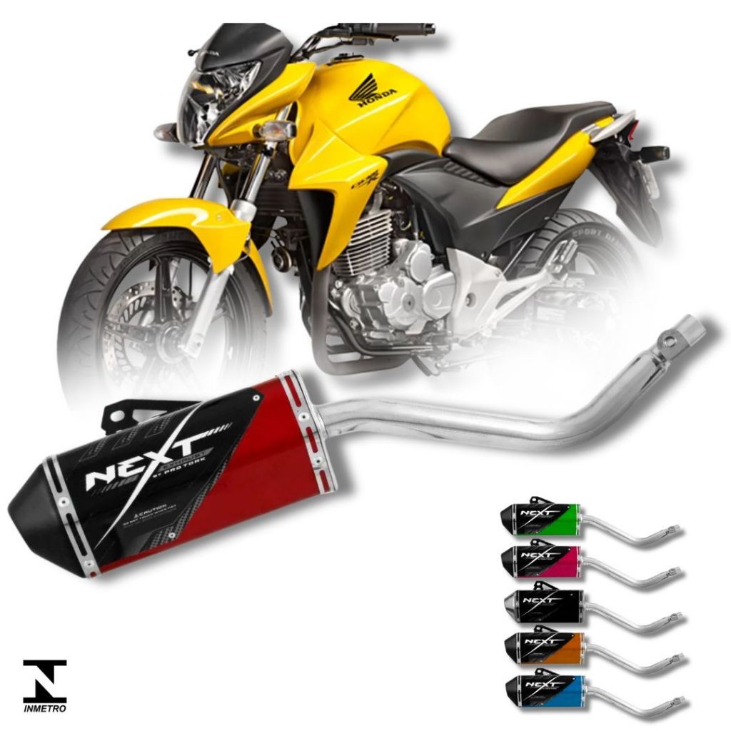Ponteira Esportivo Cb 300 Next Pro Tork Escape Honda 2009 2010 2011 2012 2013 2014 2015