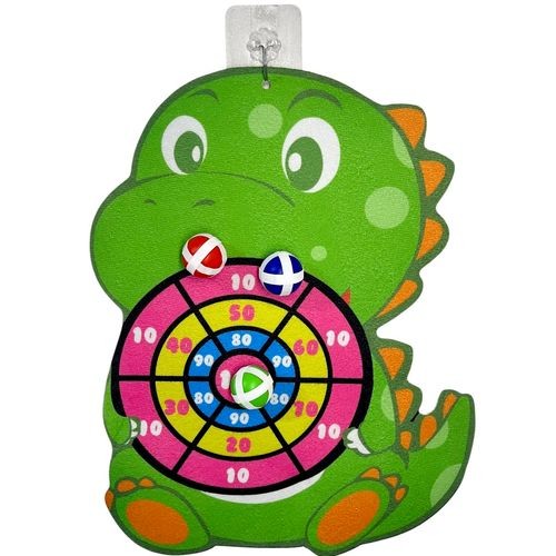 Brinquedo Dino tiro ao alvo bola velcro divertido tipo dardo