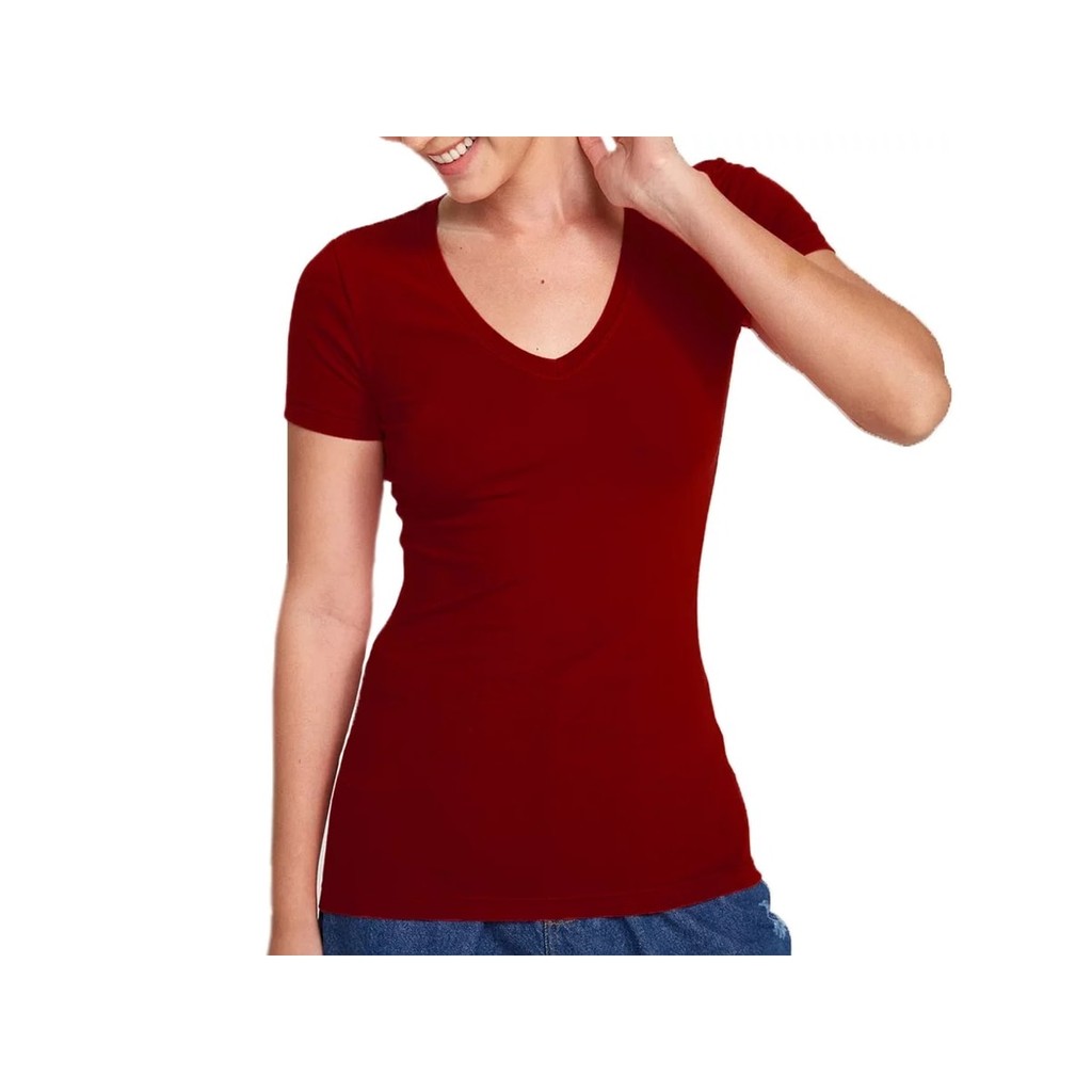 Blusa Hering Meia Manga 4Ez9 Vermelho