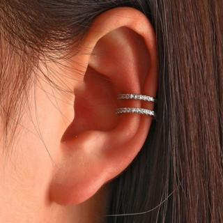 Kit 2 Piercing Argola Conch Fino Cravejado Strass em Oferta na Shopee