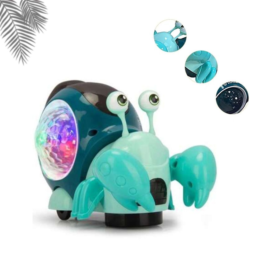 Brinquedo Caranguejo Fujão Musical Som Luz E Movimento