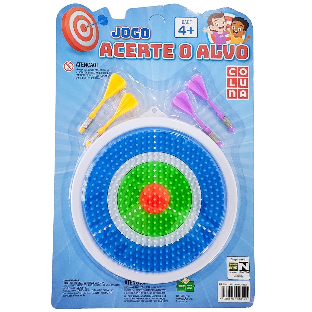 JOGO ACERTE O ALVO COLUNA BRINQUEDOS DARDOS TIRO FOCO MIRA PONTARIA ARREMESSO CRIANÇA DIVERSÃO PONTO em Oferta na Shopee