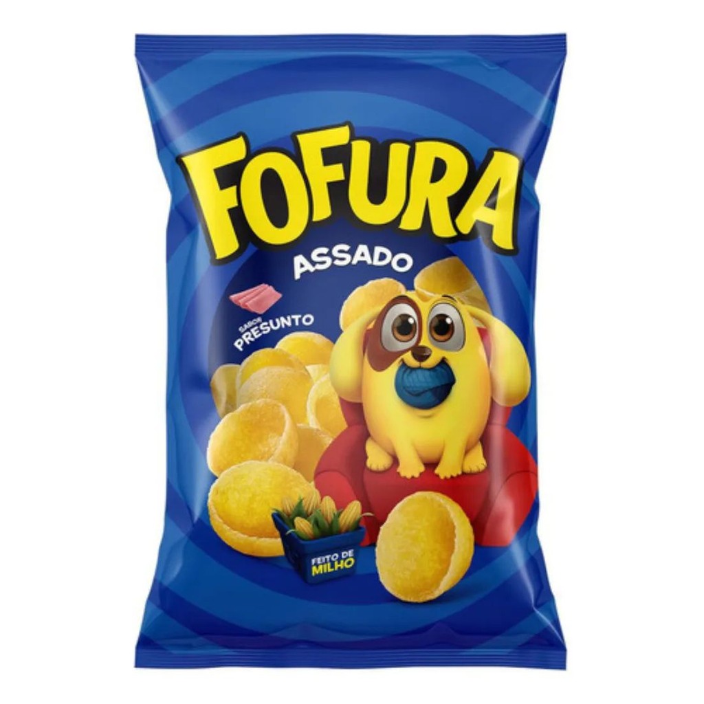 Salgadinho Fofura Presunto Lucky Com 10 Unidades De 60g