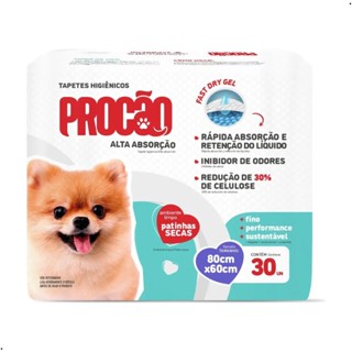Tapete Higiênico 80x60 Procão 30 unidades Alta Absorção Adesivo descartável proteção piso Pet em Oferta na Shopee