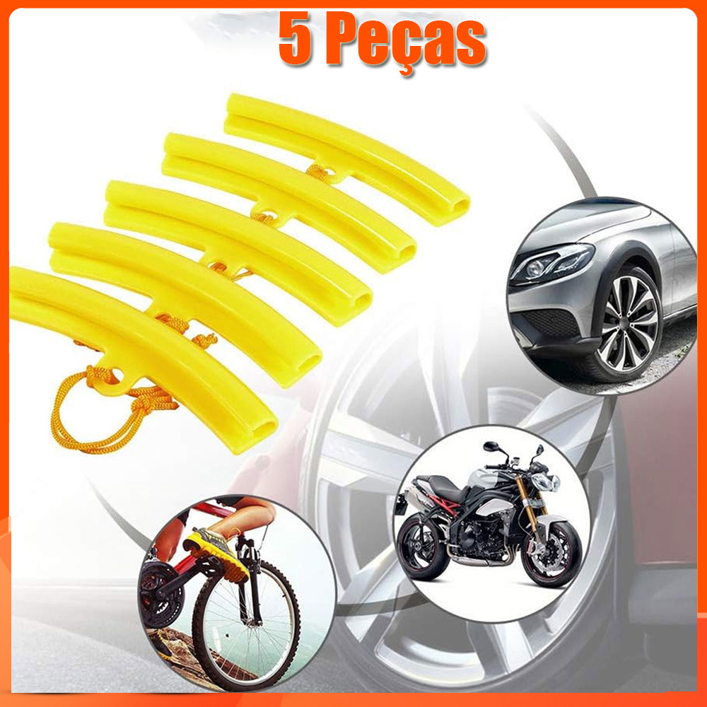 5Pçs Protetor Aro Da Roda De Carro Pneu Cambiador Do Acessórios Ferramenta De Montagem Motocicleta Borda Fácil Proteção