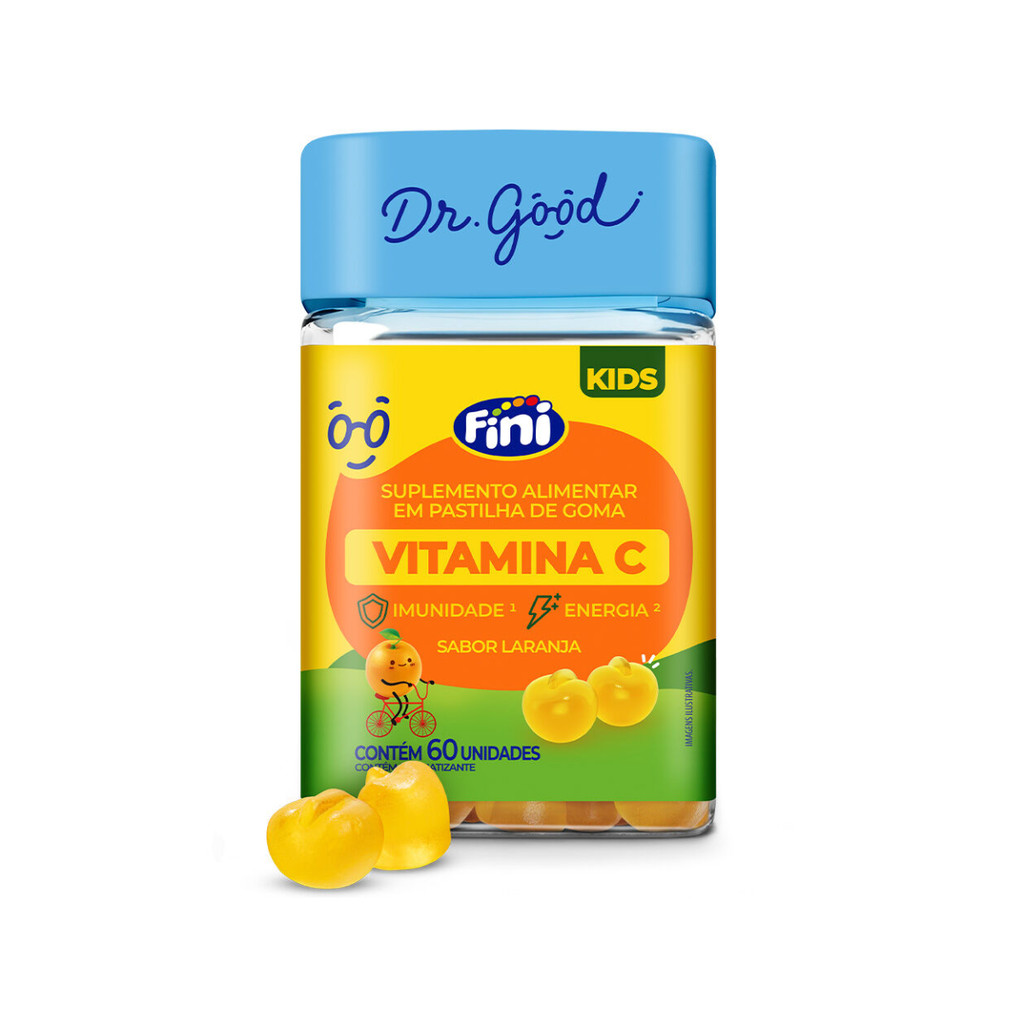 Vitamina C Kids Sabor Laranja 60 Gomas Dr. Good VALIDADE 09/2026
