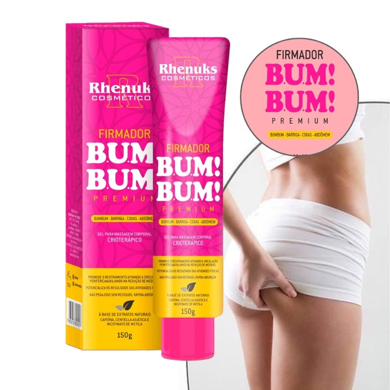 Creme Empina Bumbum! Firmador & Aumenta - Rhenuks (Elimina Estrias e Celulites) Premium