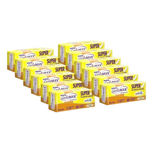Kit C/12 Pacotes Absorventes Geriamax C/20 - Total 240un