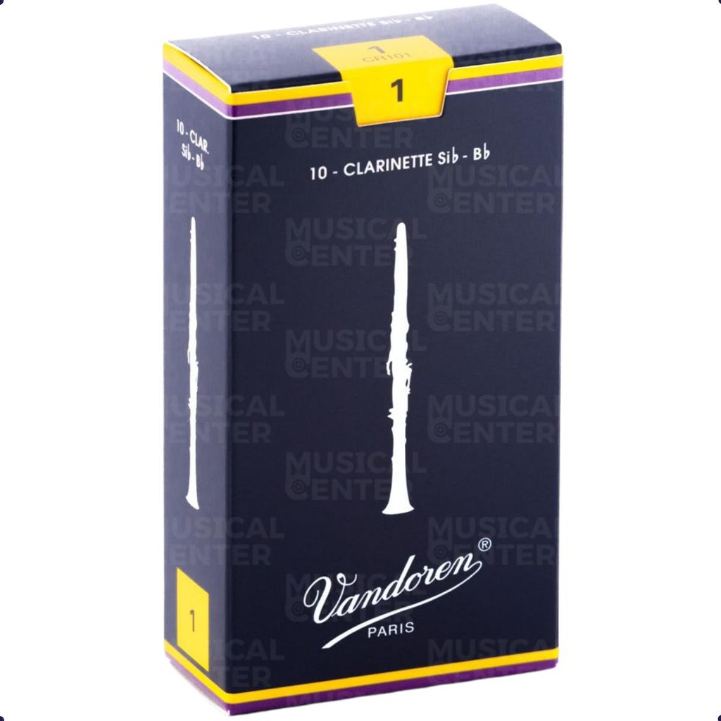 1 PALHETA P/CLARINETE SIb TRADICIONAL N.1 CR101 VANDOREN